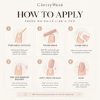 Glitter Wine Red Press-On Nails – 24pcs