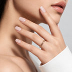 White French Press-On Nails – Short Squoval Glossy Nails 24Pcs